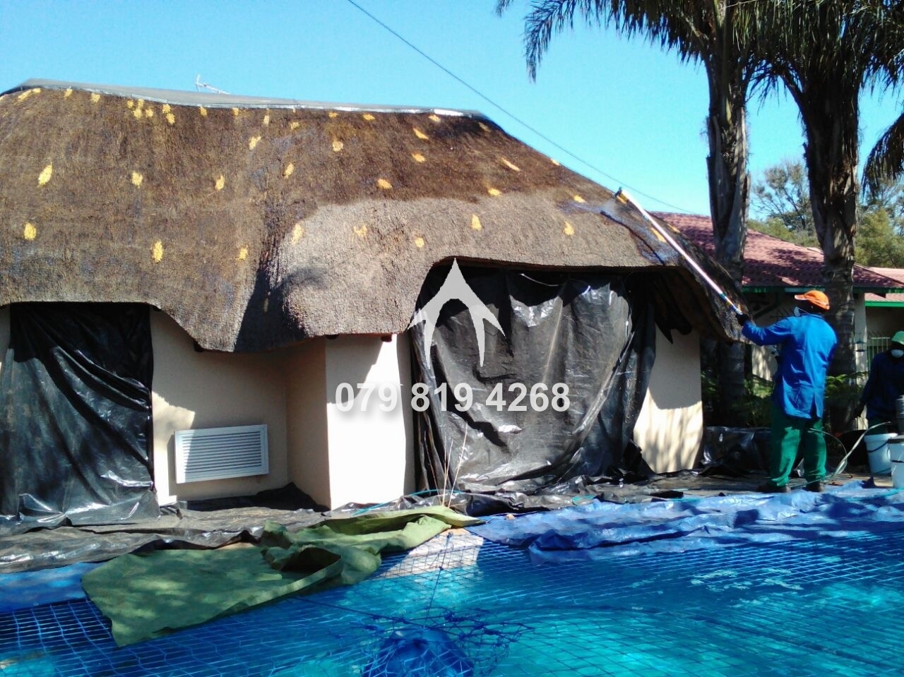 Spraying Fire Retardant