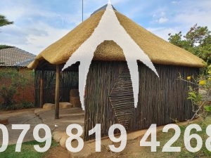 Thatch with Bamboo Panel