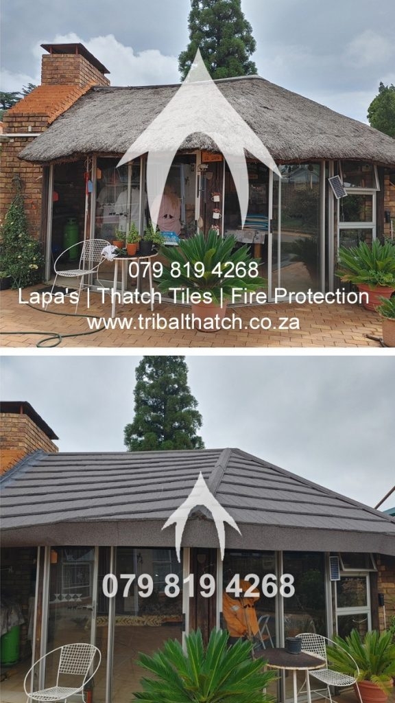 Roof transformation with Thatch Tiles: Varied profiles and color options